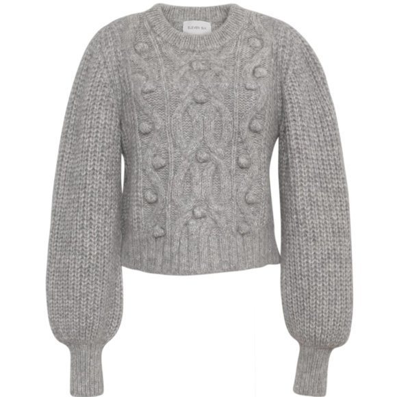 ELEVEN SIX Cable Knit Alpaca Sweater - Picture 3 of 8